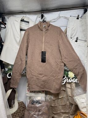 Element Men's Full-Zip Knit Sweater Jacket - Coyote Tan Medium